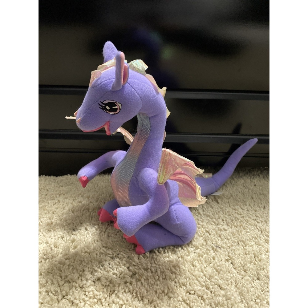 BARBIE Rapunzel Penelope Talking Dragon Plush. 2002 Mattel WORKS